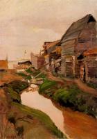 Joaquin Sorolla y Bastida - Shipyard, Valencia beach